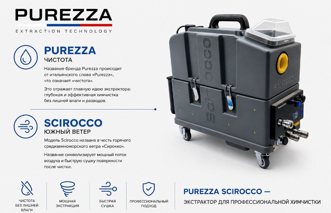 Экстрактор Purezza для химчистки автомобильных сидений