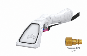 Насадка U3DP_Clean V3 105 мм, белая — пневмо-брс 1/4″